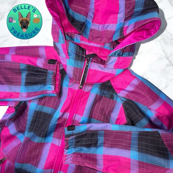 The North Face Winter Jacket Women's Small Morgan Pink‎ Plaid Fleece Snow Coat - Picture 1 of 15